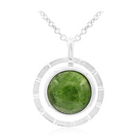 Collana in argento con Diopside Russo