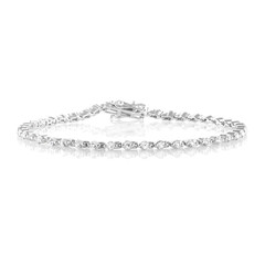 Bracciale in argento con Topazio Bianco