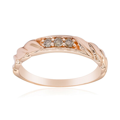 Anello in oro con Diamante Rose de France SI1 di Argyle (Annette)