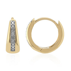 Orecchini in argento con Diamante I3 (I)
