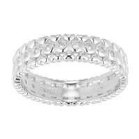Anello in argento con Topazio Bianco