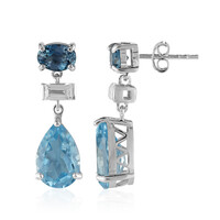 Orecchini in argento con Topazio Blu Cielo