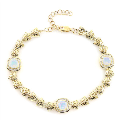 Bracciale in oro con Opale di Welo (Ornaments by de Melo)
