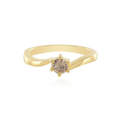 Anello in argento con Diamante Cioccolato I1