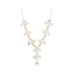 Collana in argento con Topazio Bianco