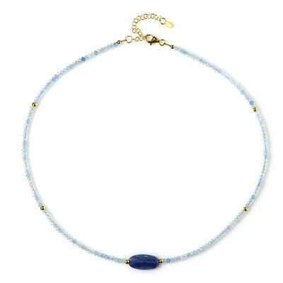 Collana in argento con Cianite del Nepal
