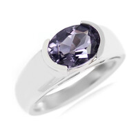 Anello in argento con Quarzo Mirtillo