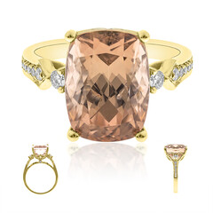 Anello in oro con Tormalina Neon del Congo (AMAYANI)