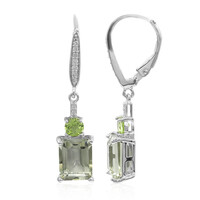 Orecchini in argento con Ametista Verde