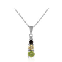 Collana in argento con Peridoto della Birmania