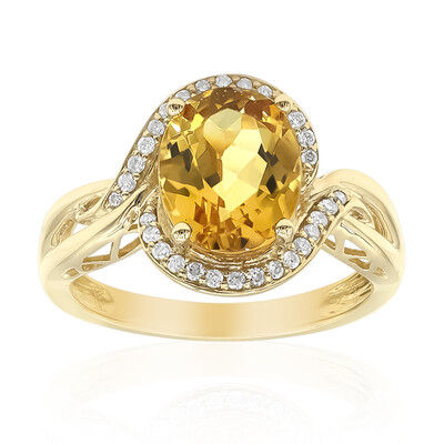 Anello in oro con Berillo Dorato (CIRARI)