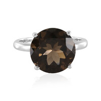 Anello in argento con Quarzo Fumè
