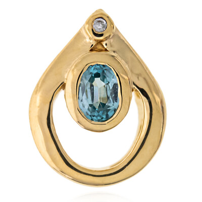 Ciondolo in argento con Zircone Ratanakiri (MONOSONO COLLECTION)