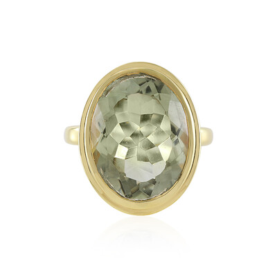 Anello in argento con Ametista Verde