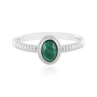 Anello in argento con Malachite