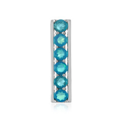 Ciondolo in argento con Opale Blu Neon