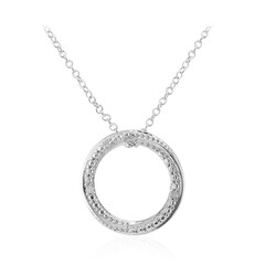 Collana in argento con Diamante I3 (I)
