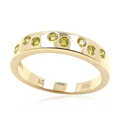 Anello in oro con Diamante Giallo SI2