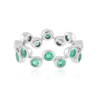 Anello in argento con Smeraldo Colombiano