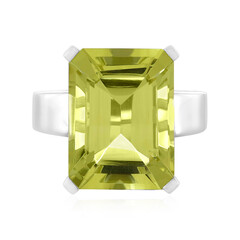 Anello in argento con Quarzo Limone