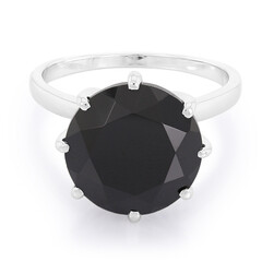 Anello in argento con Spinello Nero