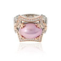 Anello in argento con Perla Mabe (Dallas Prince Designs)