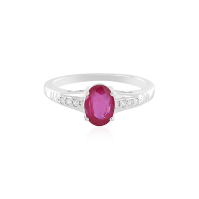 Anello in argento con Rubino del Madagascar