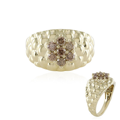 Anello in oro con Diamante Champagne I1 (de Melo)