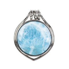 Ciondolo in argento con Larimar