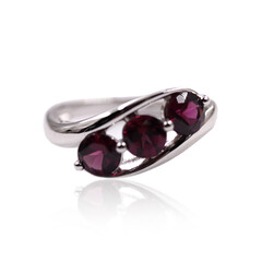 Anello in argento con Granato Tocantin