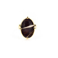 Anello in argento con Agata Prairie