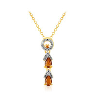 Collana in argento con Citrino Madeira