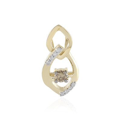 Ciondolo in oro con Diamante Champagne SI2