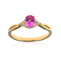 Anello in oro con Zaffiro Rosa (CIRARI)