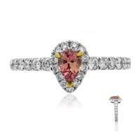 Anello in oro con Zaffiro Padparadscha (CIRARI)