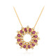 Collana in argento con Granato Magenta (de Melo)