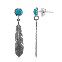 Orecchini in argento con Turchese Kingman (Desert Chic)