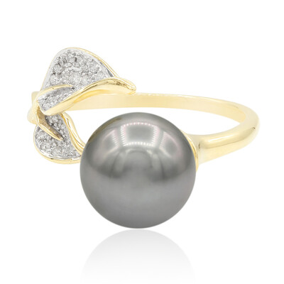 Anello in oro con Perla Tahitiana (TPC)