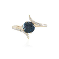 Anello in oro con Spinello Blu Cobalto Luc Yen (AMAYANI)