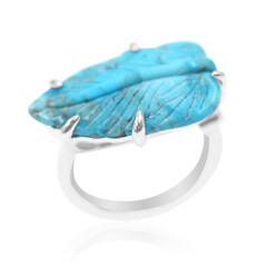 Anello in argento con Turchese Kingman (Anne Bever)