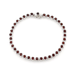 Bracciale in argento con Granato Mozambico
