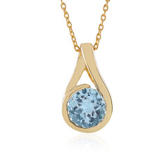 Collana in argento con Topazio Blu Cielo