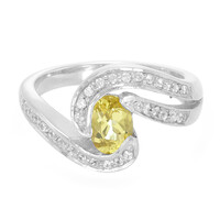 Anello in argento con Berillo Giallo