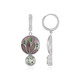 Orecchini in argento con Ametista Verde (Adela Silber)