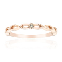 Anello in oro con Diamante Rose de France SI1 di Argyle