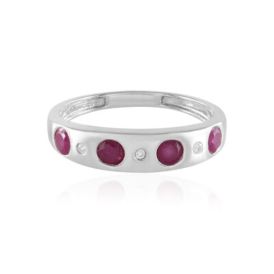 Anello in argento con Rubino del Madagascar