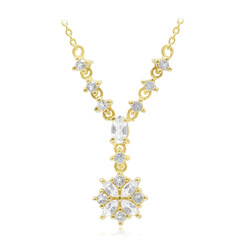 Collana in argento con Topazio Bianco
