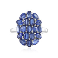 Anello in argento con Cianite del Nepal