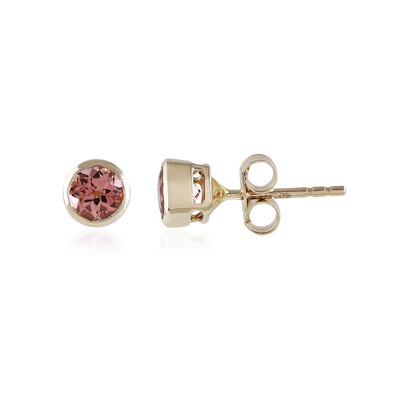 Orecchini in oro con Tormalina Rosa Nigeriana (Adela Gold)