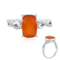 Anello in argento con Onice Rossa
